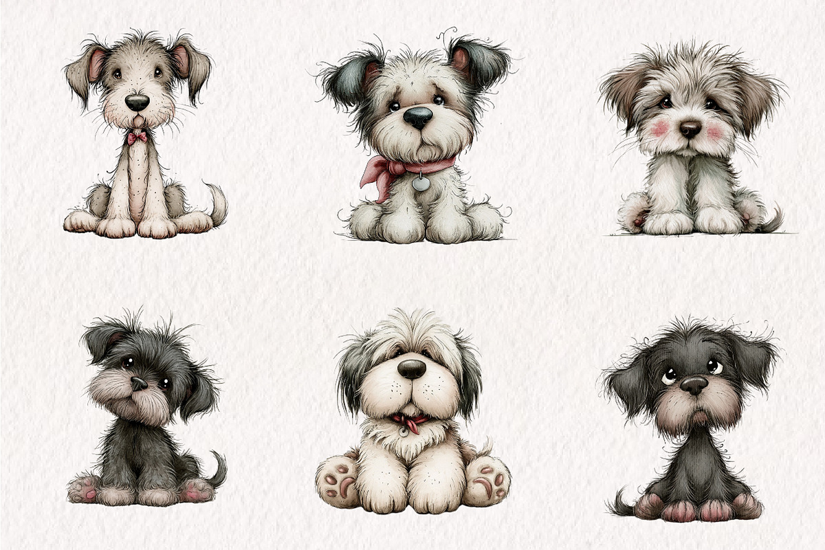 Cute Dog Breed Clipart Bundle, a Seasonal Illustration by CreationArt (Photo 4 of 7)