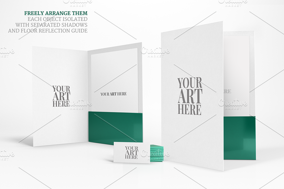 Presentation Folders Mockup, a Print Template by The Mockup Archive (Photo 3 of 6)