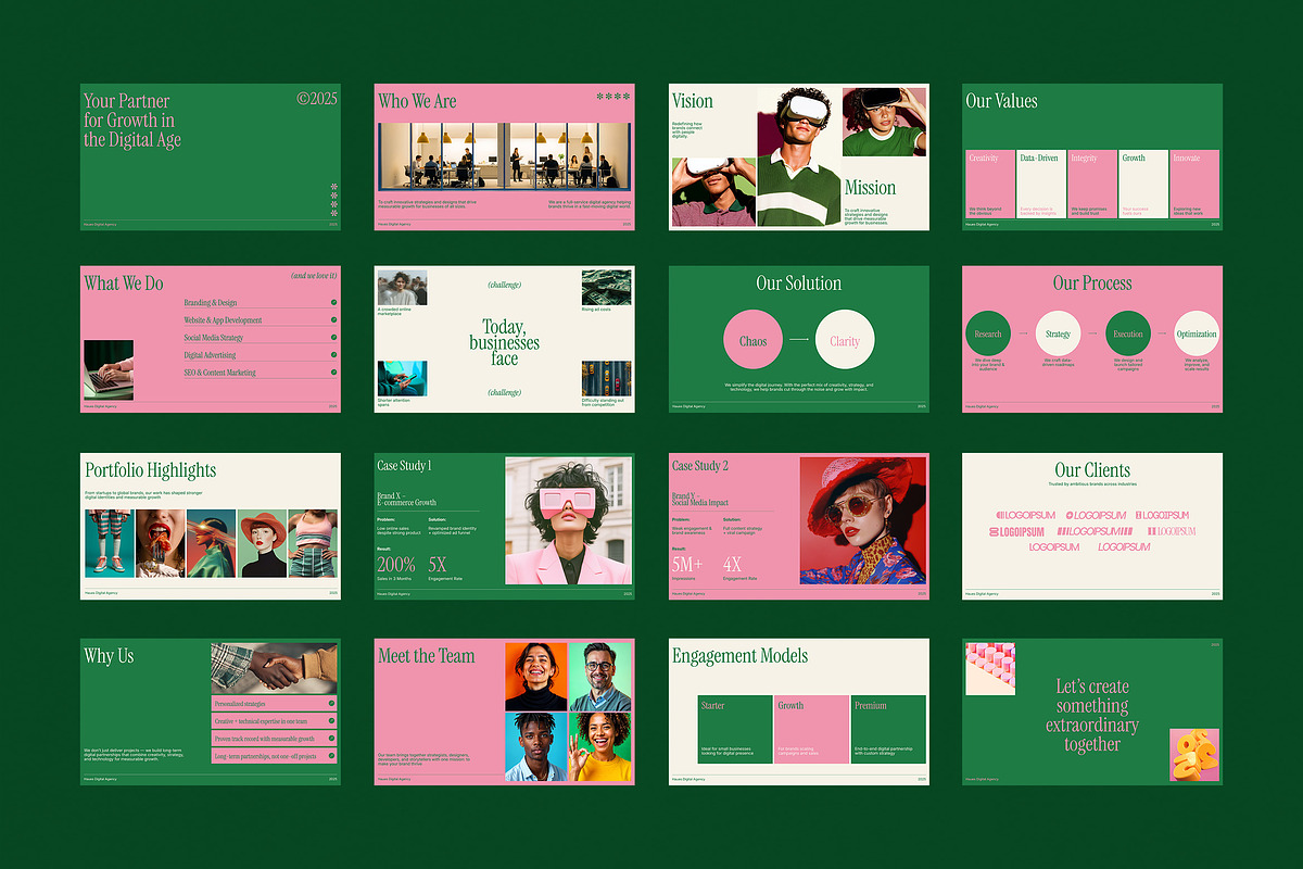 Digital Agency Pitch Deck Template, a Presentation Template by Supanium Studio (Photo 2 of 4)