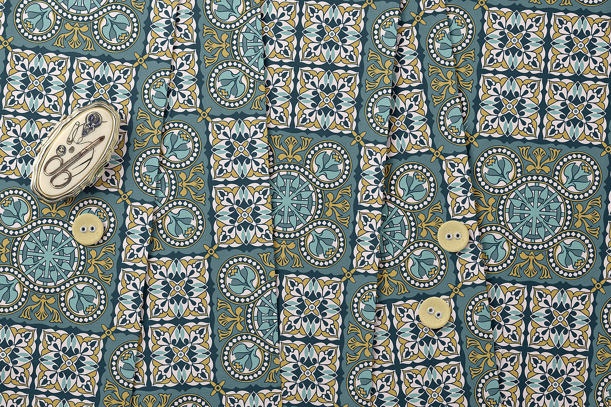 Mediterranean Tile Seamless Pattern, a Pattern Graphic by StudioGlouna (Photo 3 of 5)