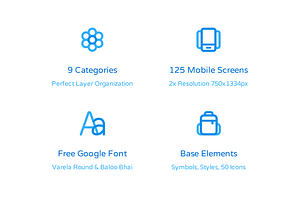 Liberty Mobile Wireframe Kit