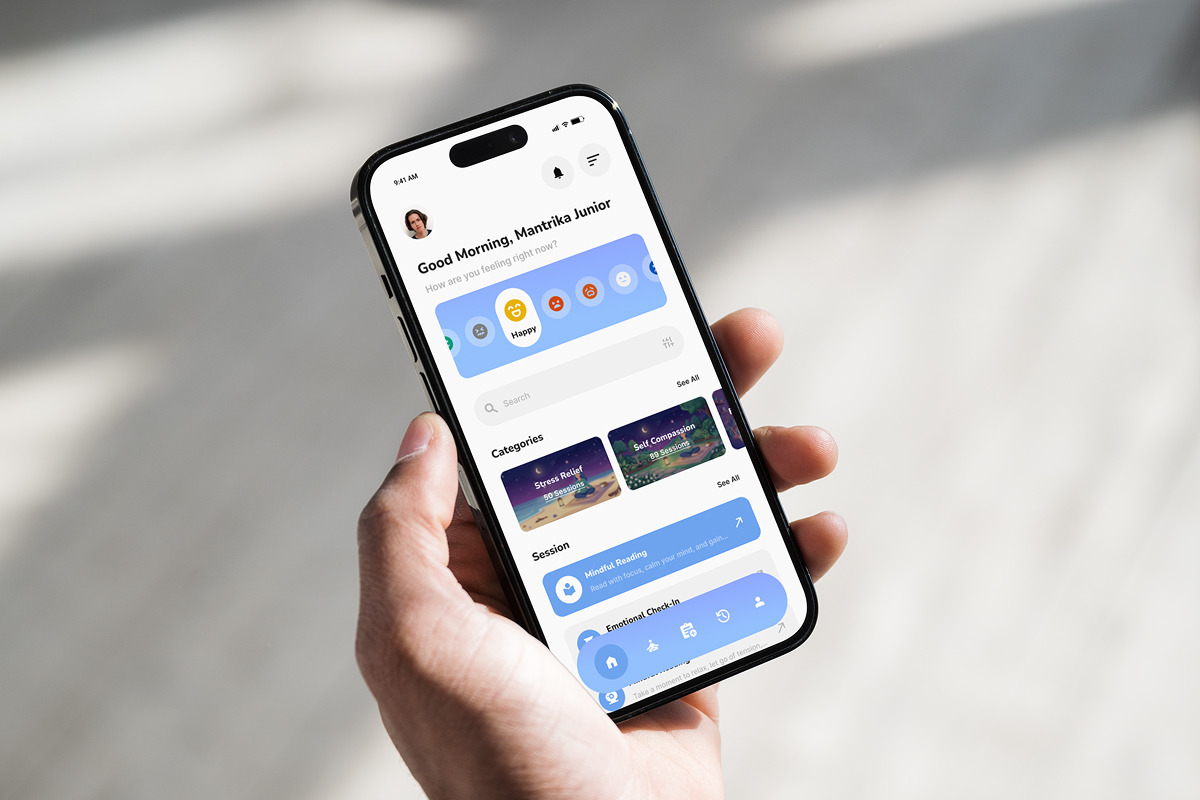 Eunoia - Calm Wellness App UI Kit, an App Template by twinstd (Photo 5 of 5)