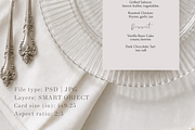 4x9.25 in Wedding Menu Mockup, an Advertising Mockup by Serenefeeling (Thumbnail 4 of 7)