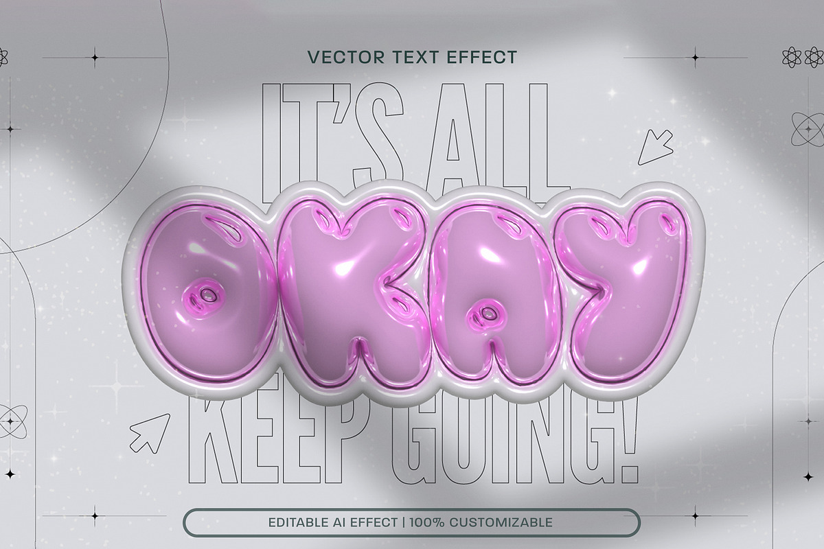Pink Inflated Text Effect, a Layer Style Add-On by wavebreak