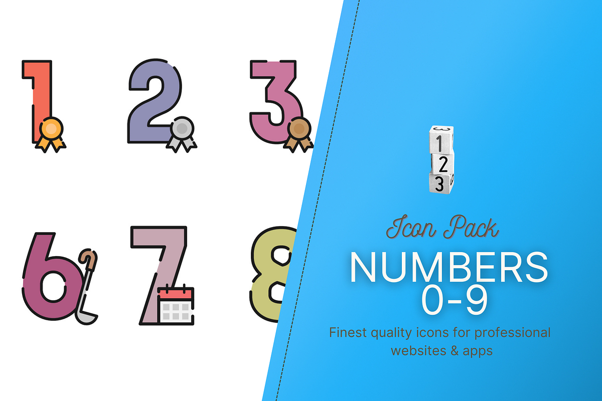 Icon Pack: Number Pack, an Icon by soglamun (Photo 1 of 2)