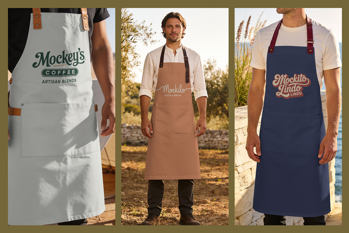 Apron Mockup Bundle, an Advertising Mockup by mockeyai (Photo 6 of 6)