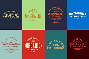 Vintage Badge Logo Collection