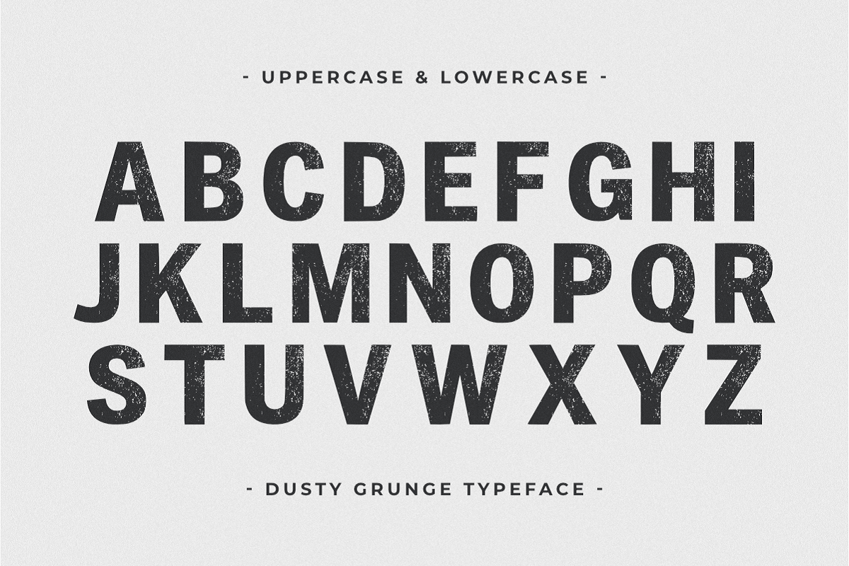 Dusty Grunge - Texture Display Font, a Sans Serif Font by Pian45 Studio (Photo 2 of 6)