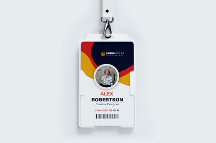 Clean ID Card, a Stationery Template by Pixelpick
