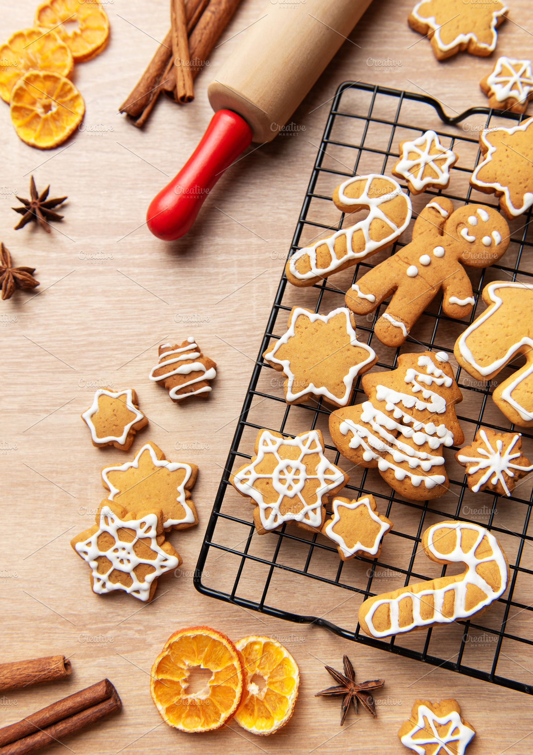 Gingerbread cookies baking for holiday season, a Holiday Photo by Olena Rudo