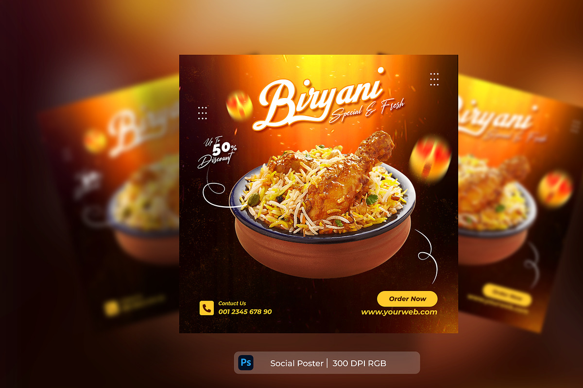 Special food social media banner, a Social Media Template by mdmijanur0187 (Photo 1 of 3)