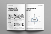 Annual Report Brochure Template, a Brochure Template by E-Type (Thumbnail 4 of 7)