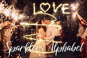 Sparkler Overlays, an Object Graphic by DreamyOverlay (Thumbnail 1 of 9)