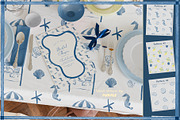 Seaside Whimsy - illustration & more, an Object Graphic by Purple (Thumbnail 9 of 12)