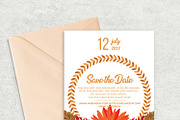 Floral Save The Date Invite Template, an Invitation Template by Design Up (Thumbnail 2 of 3)