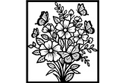Decorative Floral Panel Vector Set, a Decorative Illustration by Designer_Momina (Thumbnail 14 of 20)