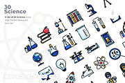 Science Icon set, an Outline Icon by Just Icon (Thumbnail 1 of 3)