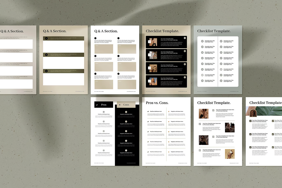 Workbook Creator Templates for Coach, a Stationery Template by ThePhoton (Photo 6 of 11)