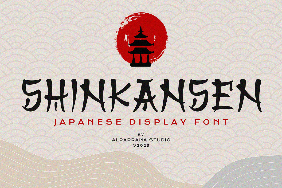 Shinkansen - Display Font, a Script Font by Alpaprana (Photo 1 of 9)