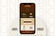 Canva Link in Bio Template, a Landing Page Template by Branding Babe Co. (Thumbnail 1 of 5)