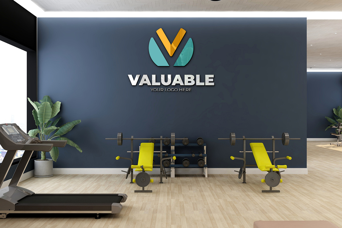 Gym Wall Logo Mockup PSD, a Product Mockup by Ayy (Photo 21 of 24)