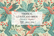Tropical Exotic Boho Bird Pattern, a Pattern Graphic by StudioGlouna (Thumbnail 1 of 6)