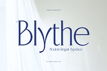 CS Blythe – Stylish Serif Font