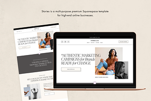 Squarespace Template: Stories