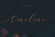 Emeline Script Font, a Script Font by Deeezy (Thumbnail 4 of 7)