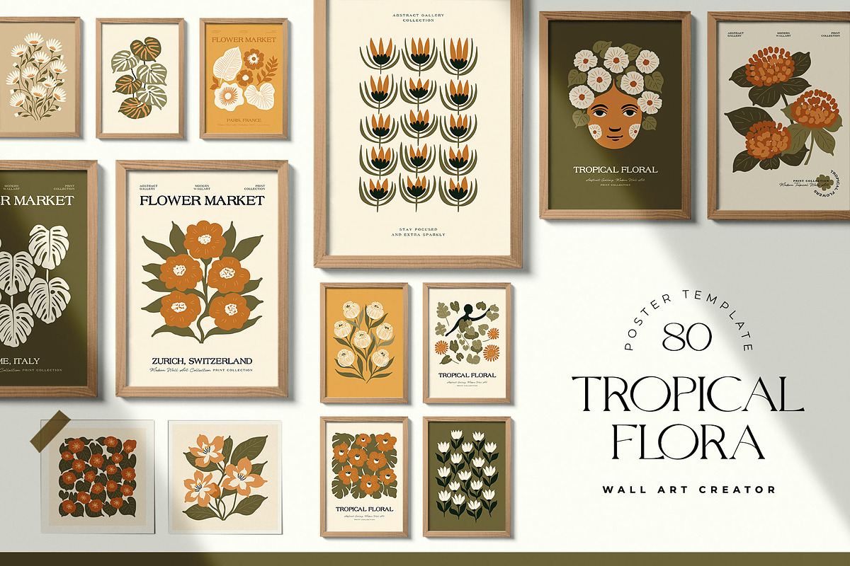 Tropical Flora | Wall Art Creator, an Object Graphic by Leleka.Store (Photo 1 of 20)