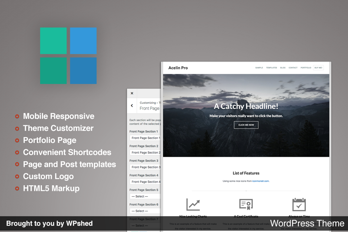 Acelin Pro - Corporate Minimal Theme, a WordPress Template by WPshed