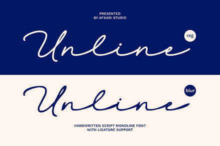 Unline - Handwritten Script Monoline