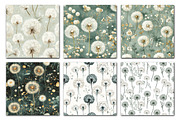 Dandelion Flowers Patterns, a Texture Illustration by Dream Creation (Thumbnail 3 of 6)