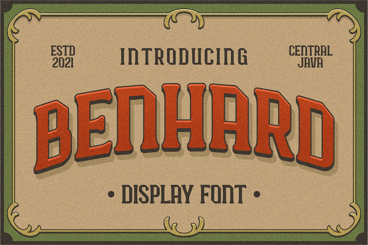 BENHARD, a Sans Serif Font by 24Design Studios (Photo 1 of 5)