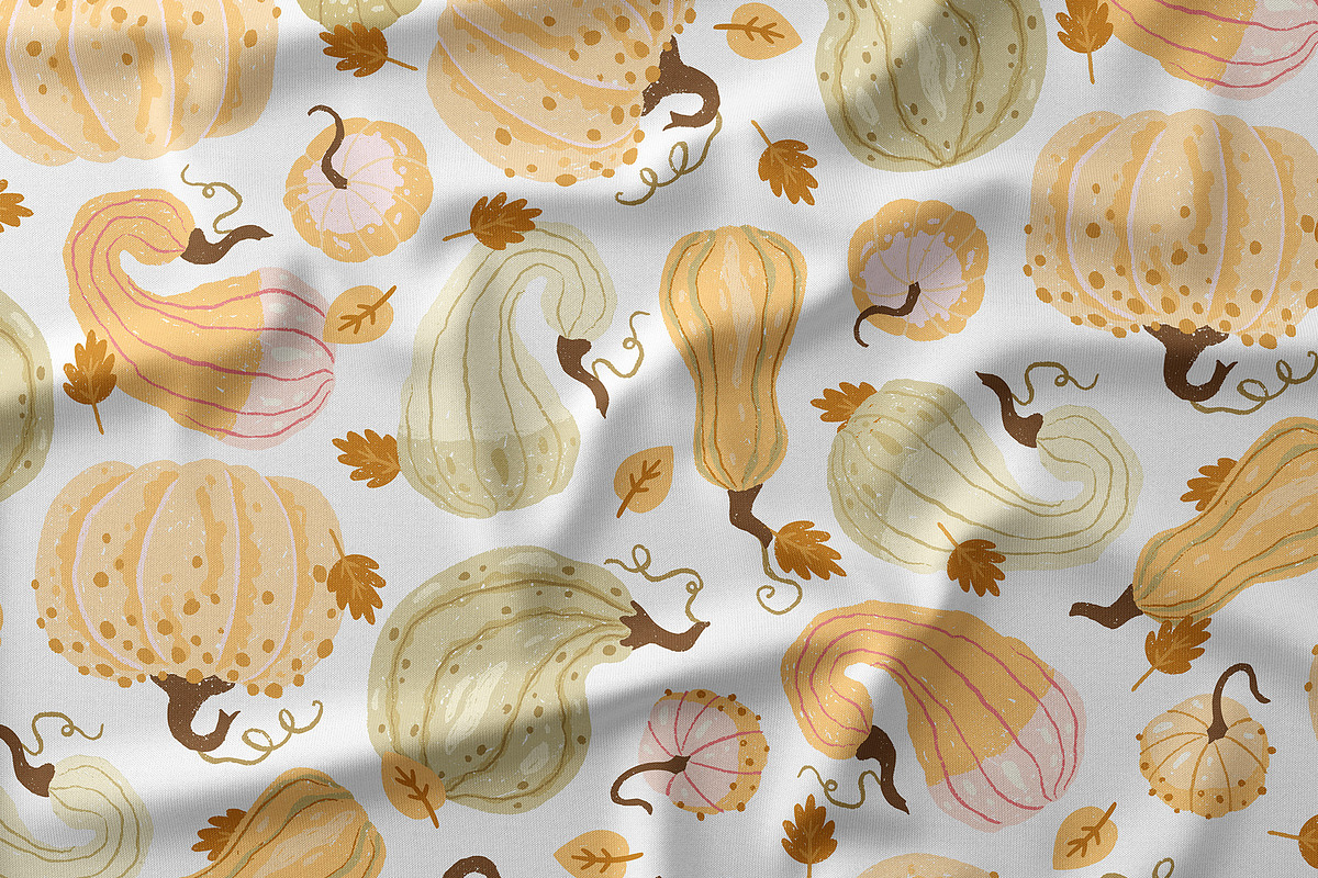 Textured Autumn Pumpkins collection, a Seasonal Illustration by Svitlana Kharchuk (Photo 7 of 12)