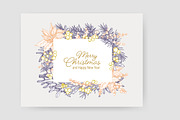Floral christmas framed cards, a Decorative Illustration by Good Studio (Thumbnail 12 of 19)
