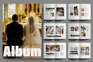 Wedding Photo Album Design, a Magazine Template by ContestDesign