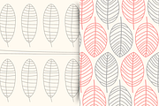 Outlines leaves-Patterns, an Illustration by himoki (Thumbnail 2 of 5)