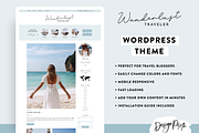 Travel Blog Wordpress Theme Blue, a WordPress Template by Design Pixie (Thumbnail 2 of 9)