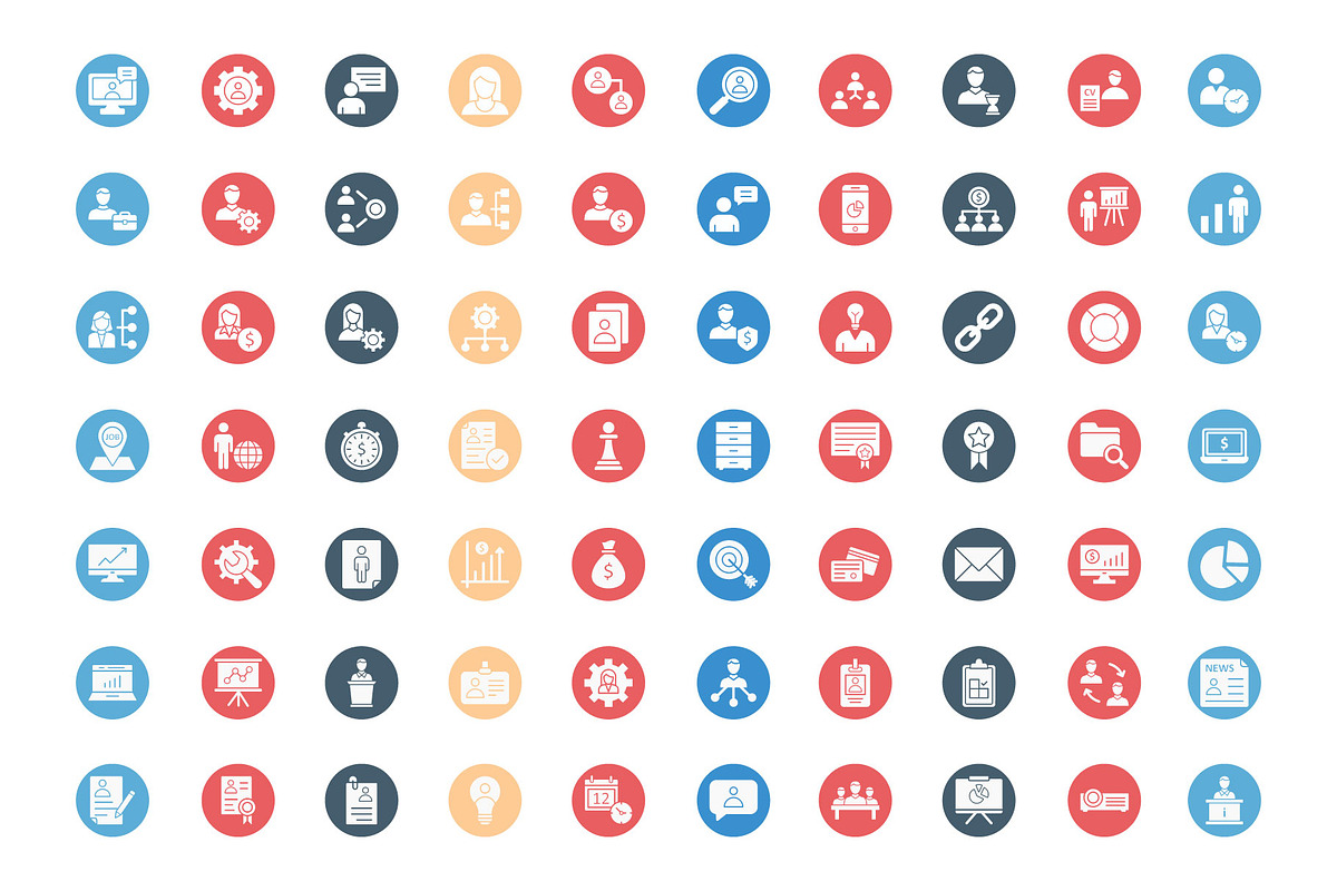 Professional Human Resources Icons, a Solid Icon by Vector Portal (Photo 3 of 5)
