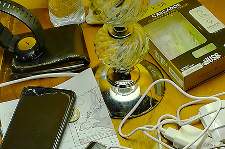 Accessories over bedroom desk, a Technology Photo by DanFLCreativo