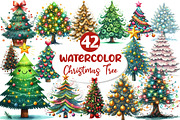 Doodle Christmas Tree Sublimation, an Illustration by Dream Creation (Thumbnail 1 of 5)