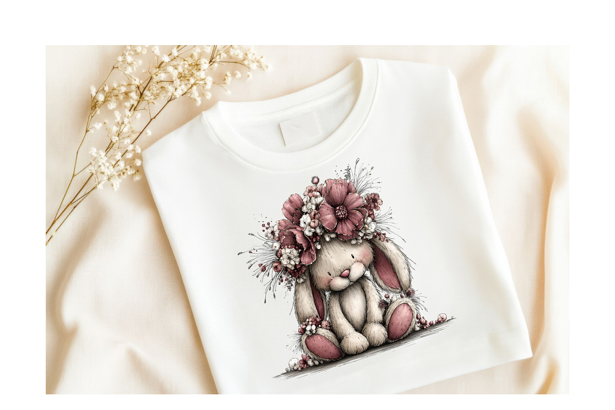 Whimsical Easter Bunny Clipart, an Illustration by GatewayDesign (Photo 4 of 6)