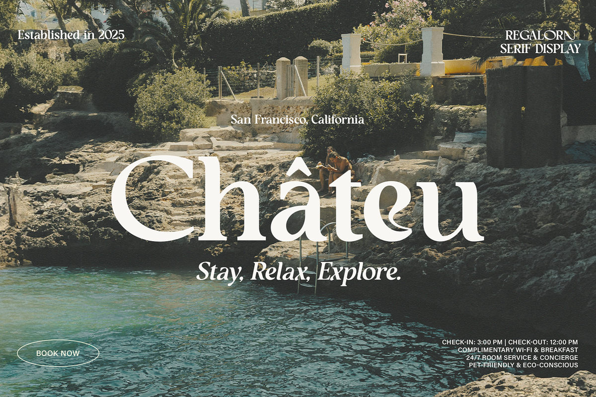Regalorn - Elegant Serif Display, a Serif Font by Shapespired Design (Photo 9 of 20)