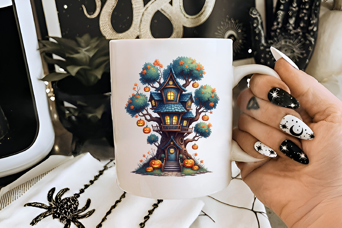 Halloween Magical House Sublimation, an Illustration by RobertsArt (Photo 4 of 7)