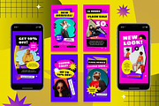 Blue End of Year Sale Instagram Set, a Social Media Template by Aiyari Graphic (Thumbnail 2 of 3)