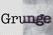 Grunge Text Effect, a Layer Style Add-On by PaperMoon (Thumbnail 1 of 2)