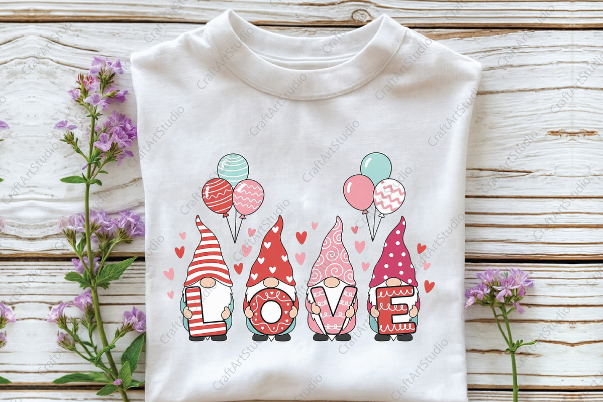 Valentine's Day Love Gnome PNG, an Illustration by CraftArtStudio (Photo 2 of 4)
