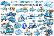 Watercolor Cute Blue Transport Car A, an Illustration by Sublimation Artist (Thumbnail 1 of 6)