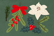 25 Winter Botanicals Cliparts, a Seasonal Illustration by Panna Limon Store (Thumbnail 5 of 6)
